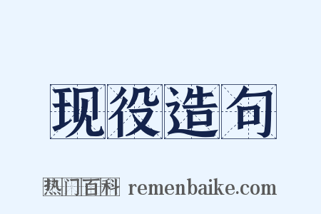 现役造句是什么意思的图片